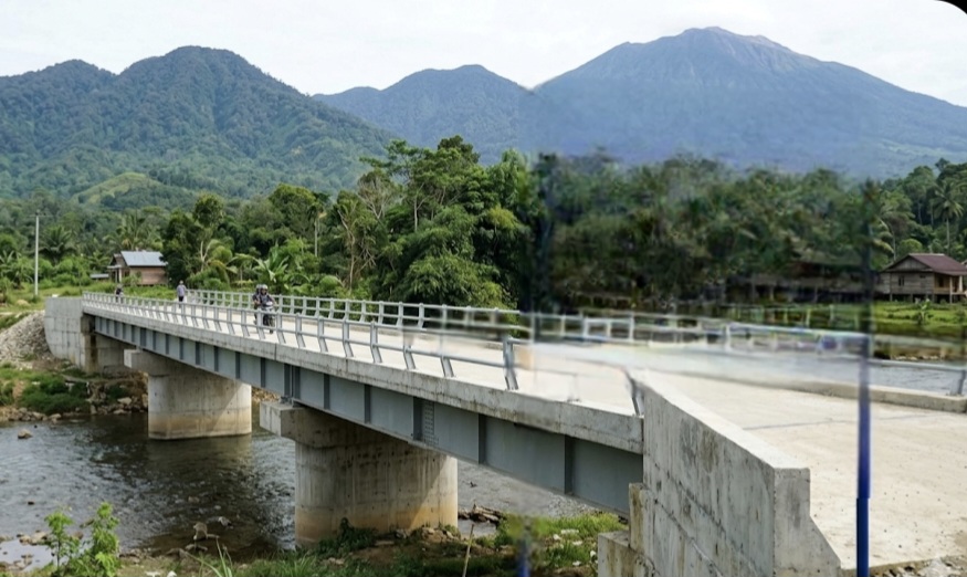Ilustrasi proyek jembatan di Kabupaten Kerinci senilai Rp600 juta
