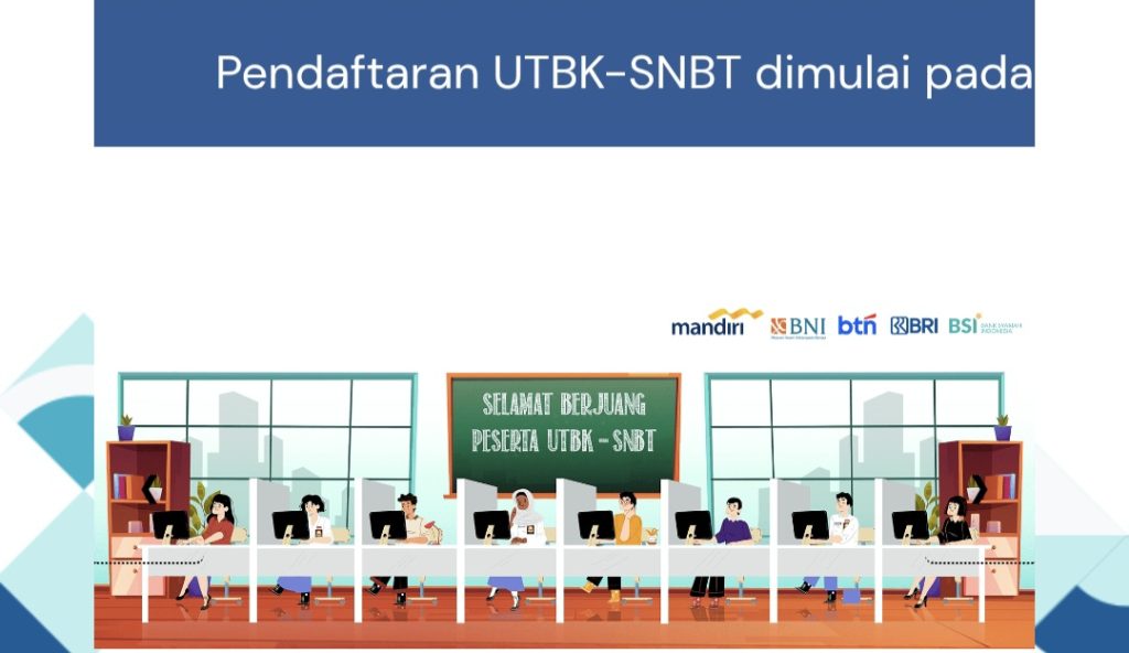 Pendaftaran UTBK-SNBT secara resmi dibuka