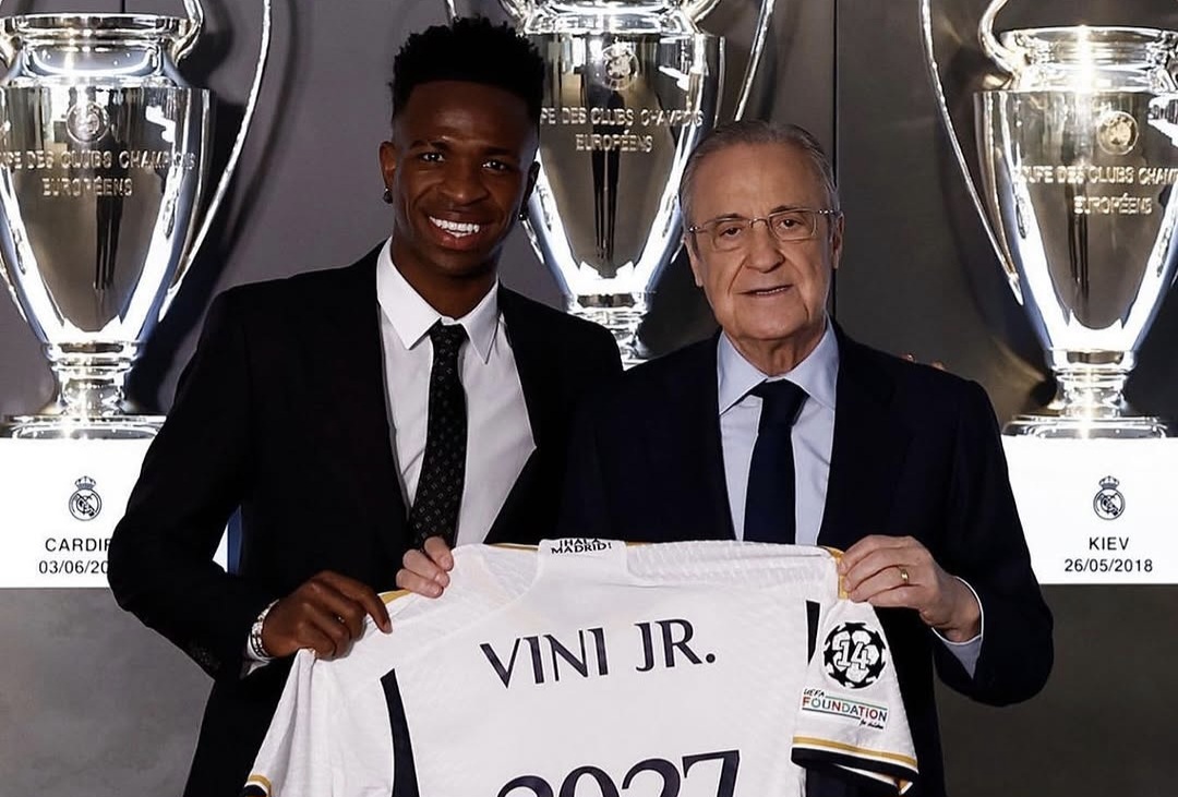 Florentino Perez desak Vinicius Junior teken kontrak baru bersama Real Madrid