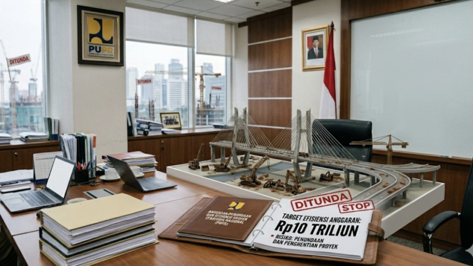 Ilustrasi Kementerian Pekerjaan Umum efisiensi anggaran hingga Rp10 triliun