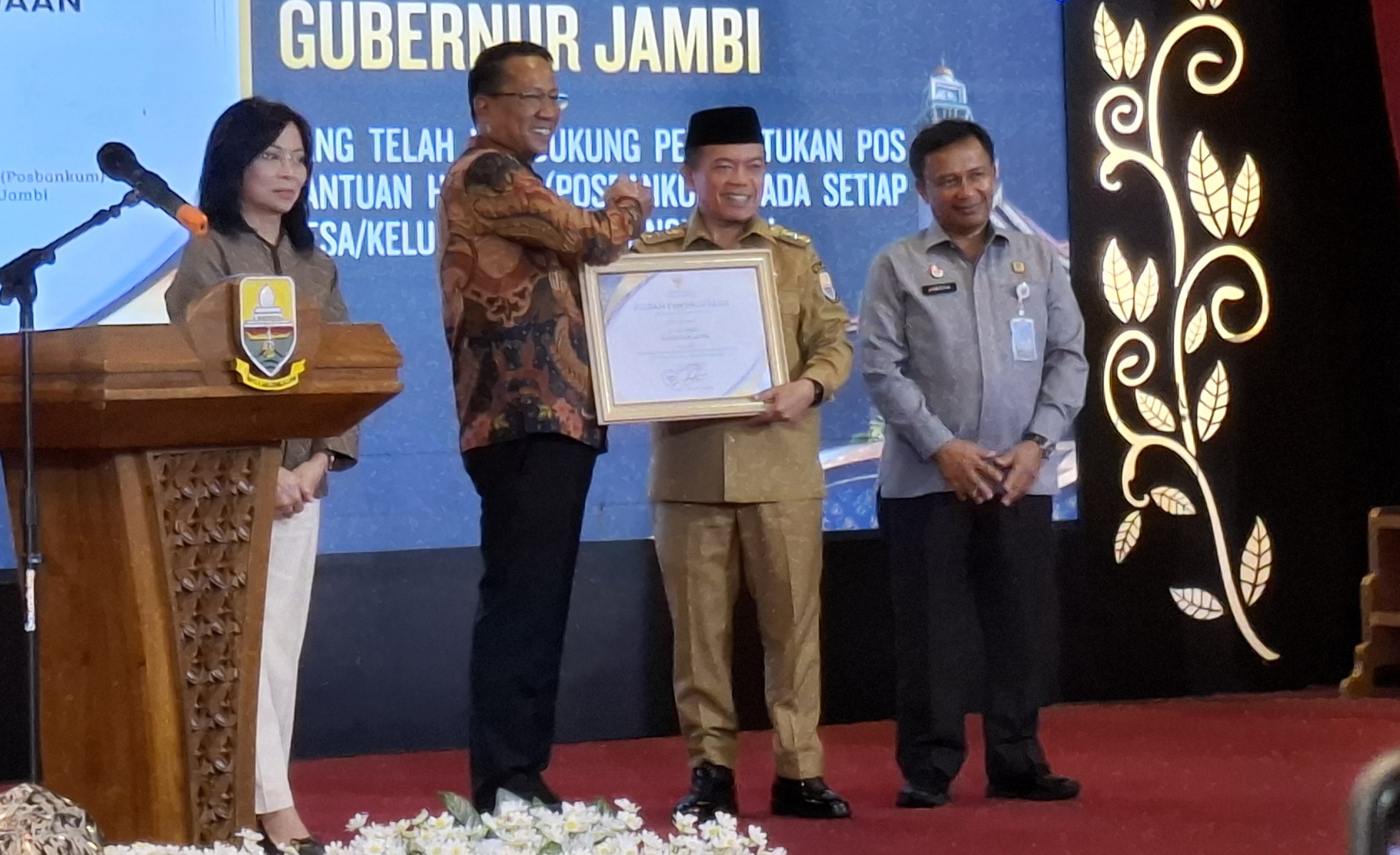Gubernur Jambi Al Haris bersama Menteri Hukum RI, Supratman Andi Agtas