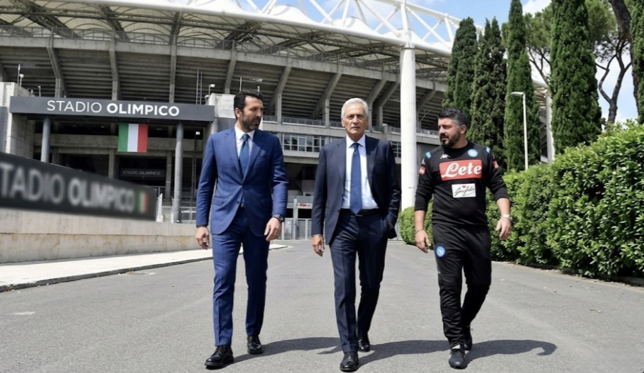 Gianluigi Buffon, Gabriele Gravina, dan Gennaro Gattuso mundur dari federasi sepak bola Italia
