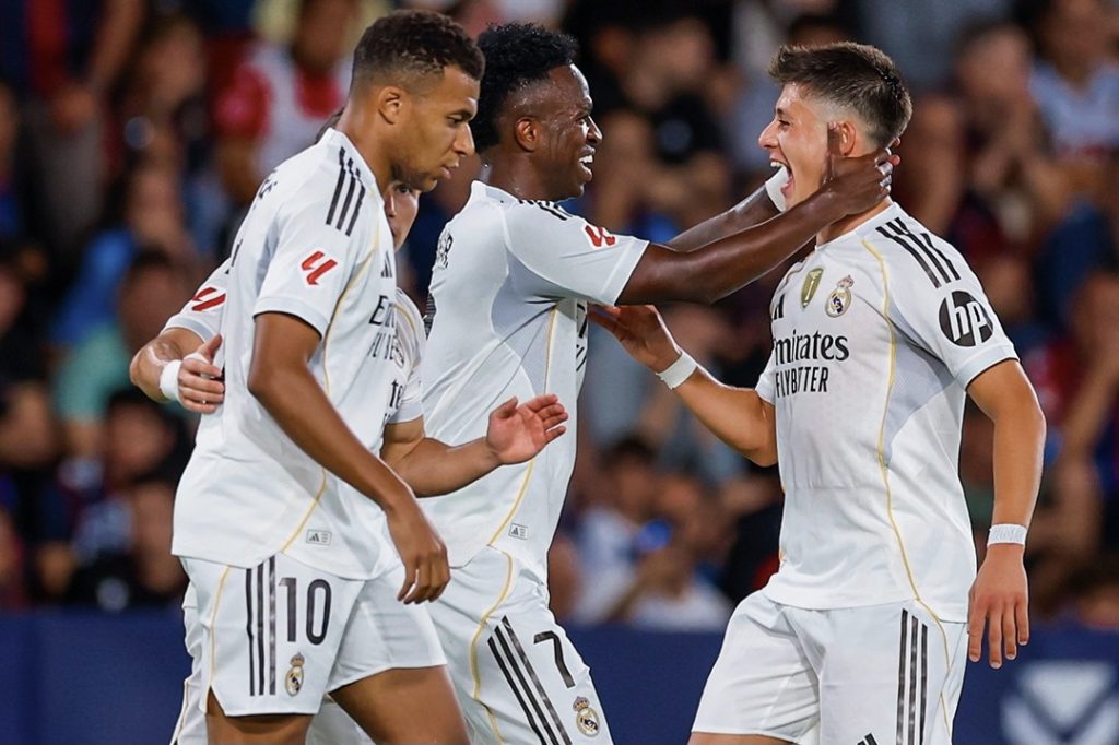 Pemain Real Madrid, Arda Guler, Kylian Mbappe, Vinicius Junior