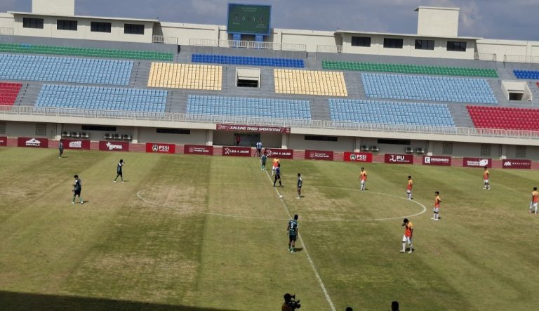 Pertandingan final liga 4 di Stadion Swarna Bhumi Jambi