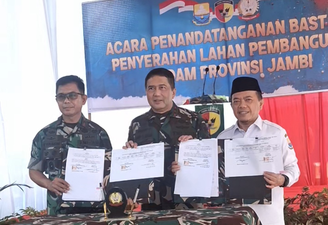 Gubernur Jambi hibahkan 13 Hektare lahan untuk pembangunan Kodam baru
