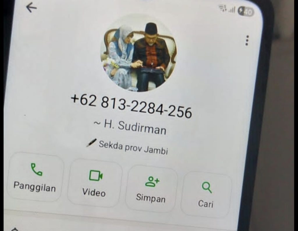 Penipuan mencatut nama Komisaris Utama Bank Jambi, Sudirman