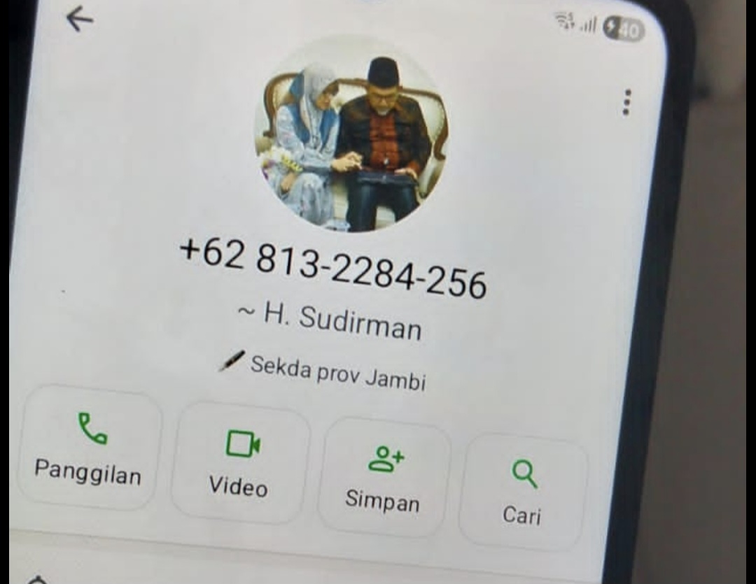 Penipuan mencatut nama Komisaris Utama Bank Jambi, Sudirman