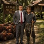 Ilustrasi H Achmad Sarwani bersama petani sawit