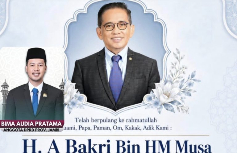 Bima Audia Pratama ucapkan belasungkawa atas wafatnya anggota DPR RI, H A Bakrie