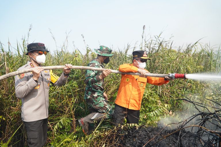 Gubernur Al Haris padamkan api di Tanjabtim
