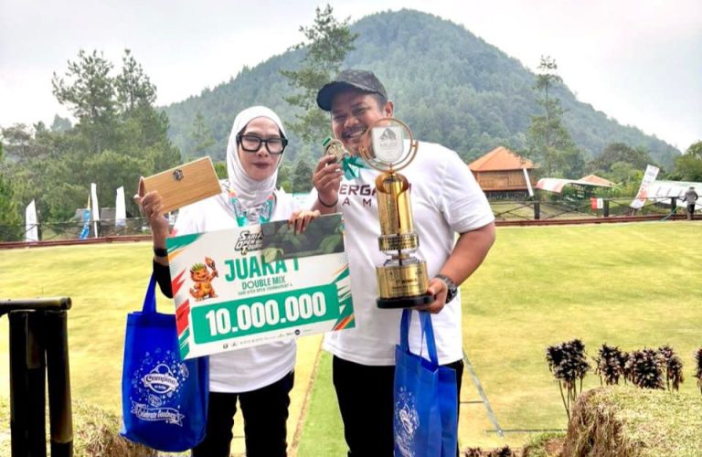 Atlet Pergatsi Jambi, Bayu S. Rohmadani dan Belinda Juara 1 Kategori Double Mix pada ajang 4th Sari Ater Open Tournament National Gateball Gymbore Tahun 2026