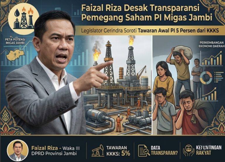 Ilustrasi Waka DPRD Provinsi Jambi, Faizal Riza menyoroti rendahnya tawaran PI dari KKKS untuk Jambi