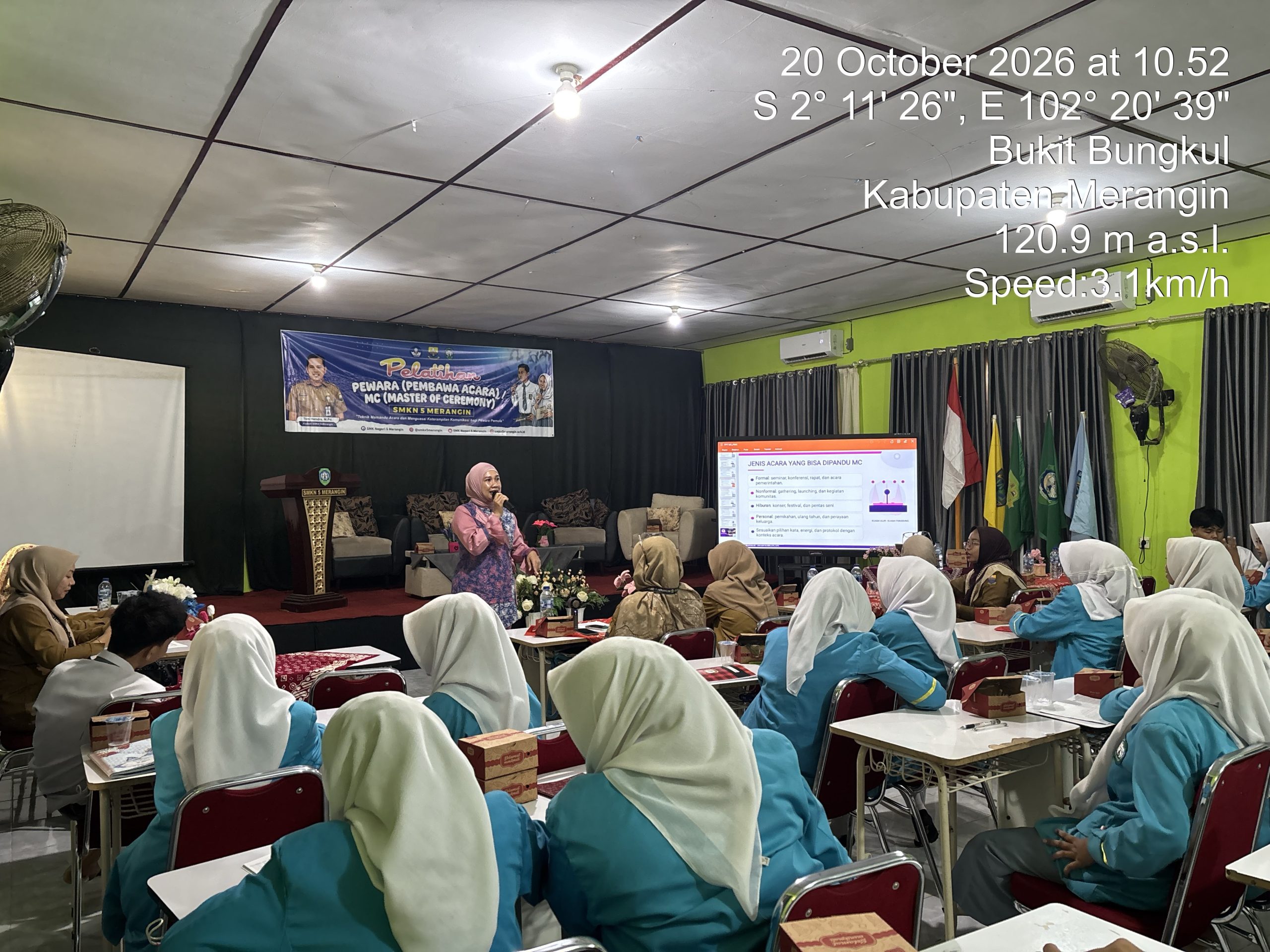 Kolaborasi SMKN 5 Merangin dan Protokoler Pemkab gelar pelatihan MC